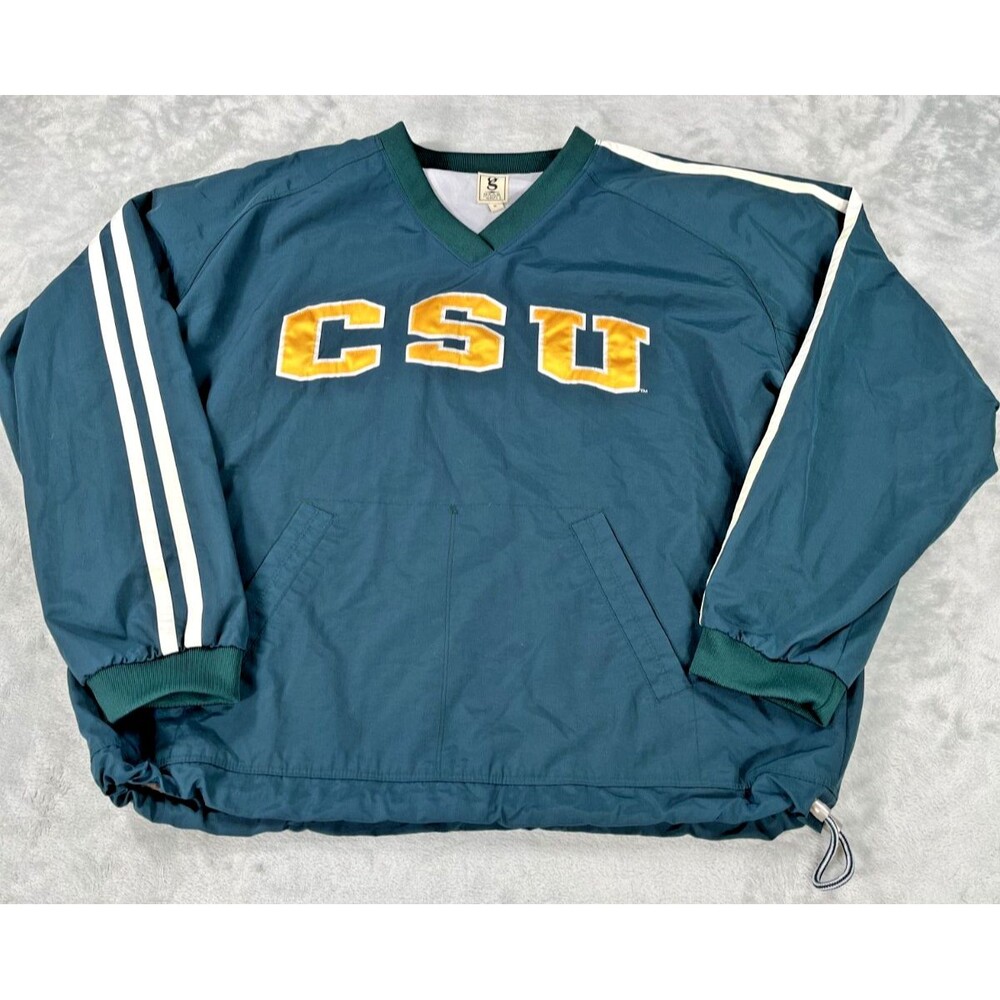 VTG Gear for Sports Colorado State CSU Rams Windbreaker Pullover Jacket Women XL